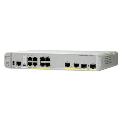 WS-C3560CX-8PC-S Bộ chuyển mạch Ethernet nhỏ gọn xúc tác IP Base 176 Gbit Poe