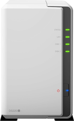 Synology 2 khay NAS DiskStation DS220j (Diskless), 2 khay; 512 MB DDR4