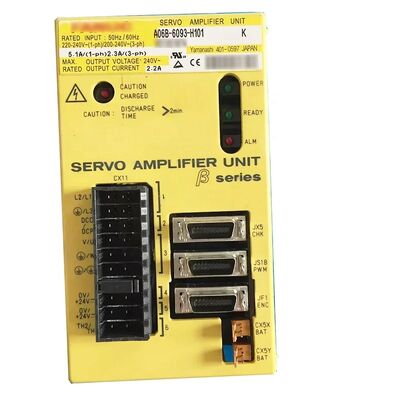 Bộ khuếch đại servo ANUC A06B-6093-H111 Beta SVU-12 với giao diện FSSB, 220-240VAC, trục đơn