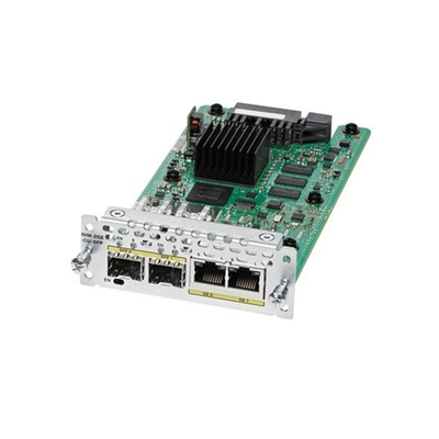 Cisco Ethernet WAN Network Expansion Interface Module NIM-2GE-CU-SFP mang lại độ dày đặc cao Small Form-Factor Pluggable (SFP)