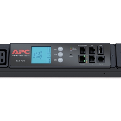 APC AP8886 Rack PDU 2G, Metered, ZeroU, 22.0kW(32A) 17.3kW(24A), 230V, (30) C13 & (12) C19