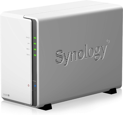 Synology 2 khay NAS DiskStation DS220j (Diskless), 2 khay; 512 MB DDR4