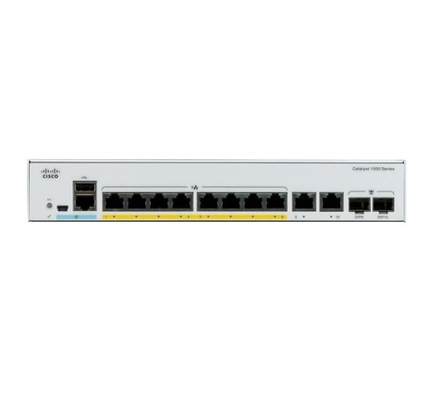 C1000-8P-2G-L Cisco Catalyst 1000 Series Switches 8x 10/100/1000 Cổng Ethernet PoE+ 2x 1G SFP RJ-45 Combo Uplinks