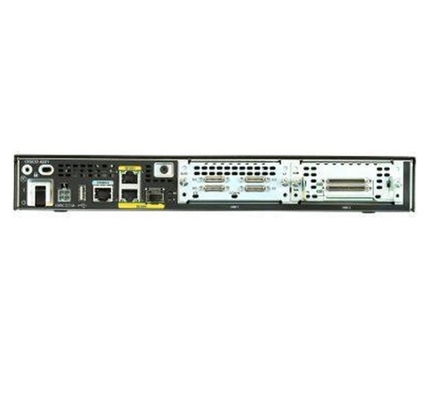 ISR4221-SEC/K9 Cisco ISR 4221 Router 2 WAN/LAN Port 1 SFP Port Multi Core CPU 2 NIM Security Bundle