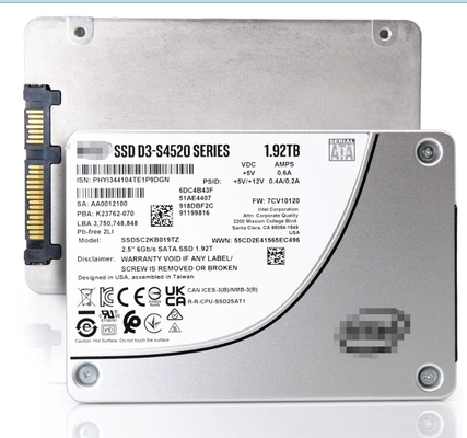 SSDSC2KB038TZ01 Intel D3-S4520 3.84 TB Solid State Drive - 2.5 &quot; bên trong - SATA (SATA/600)
