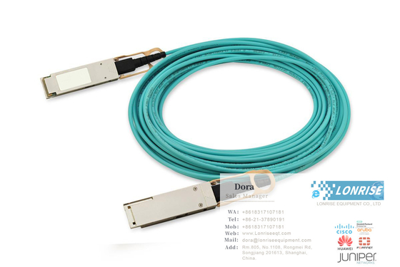 Cáp AOC 02311KNQ QSFP-100G-AOC-10M Cáp quang hoạt động QSFP28 100G (850nm 10m AOC) sẵn sàng để sử dụng