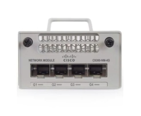 C9300 NM 4G Catalyst 9300 Series Modules & Cards Catalyst 9300 4 x 1GE Network Module cho các cổng uplink của Cisco Catalyst 9300 Series Switches
