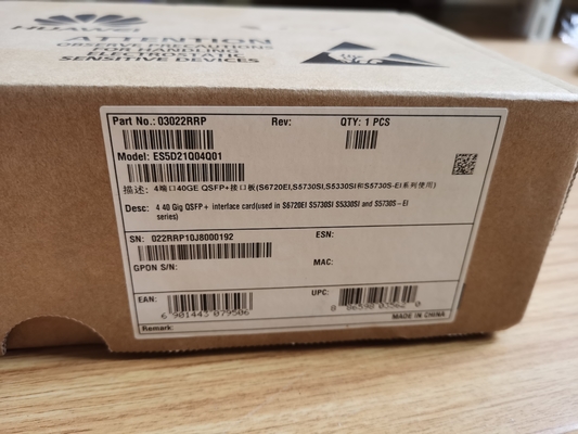 Card giao diện Huawei ES5D21Q04Q01 QSFP+ 40Gbps cho dòng S6720EI