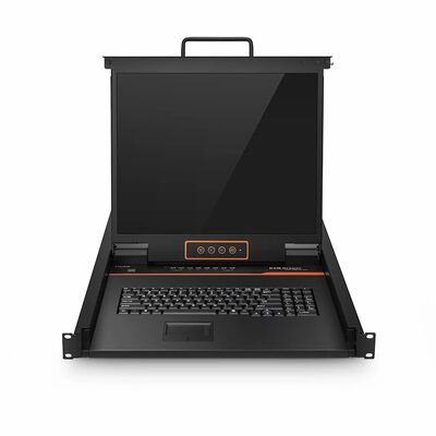 Bộ chuyển đổi KVM USB gắn trên giá 1U VGA 8 cổng x1 dành cho người dùng với đèn LED 19", 8 x Cáp VGA đi kèm