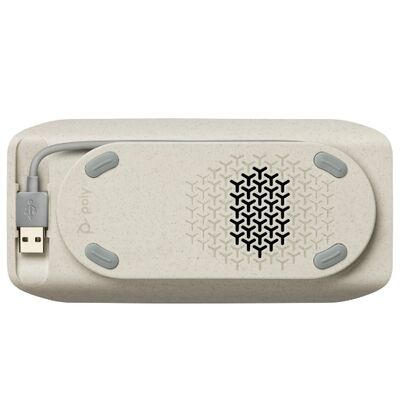 HP Poly Sync 10-M - Loa ngoài rảnh tay - có dây - USB-A, USB-C - bạc - Được chứng nhận cho Microsoft Teams