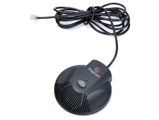 SoundStation-2-Expansion-Microphone, Điện thoại hội nghị Polycom SoundStation 2, Loa có độ trung thực cao/Mic khử tiếng ồn/Dành cho phòng 50-70m²