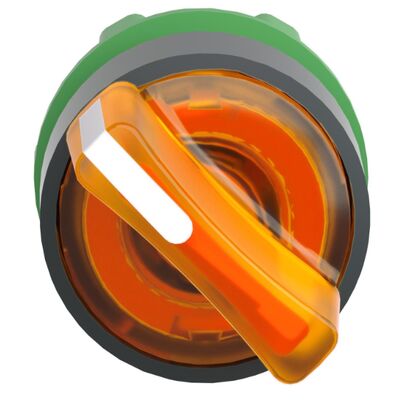 Công tắc nút nhấn công nghiệp ZB5AK1253 với gắn bảng điều khiển 22mm, tiếp điểm 1NO+1NC và bảo vệ IP66