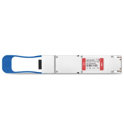 TS-OP-314H-10C/400G OSFP LR4 Fined Top Optical Transceiver với bước sóng 1310nm và truyền 10km cho mạng mật độ cao
