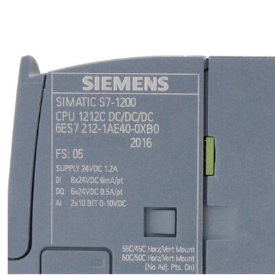 Mô-đun PLC Siemens 6ES7212-1AE40-0XB0 S7-1200 CPU 1212C với 8 đầu vào kỹ thuật số, 6 đầu ra transistor và giao tiếp PROFINET