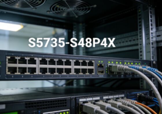 Huawei S5735-S48P4X 48 cổng Gigabit PoE + Switch, 4 × 10G SFP + Uplink, 672Gbps Capacity Switching, 1U Rack-Mount