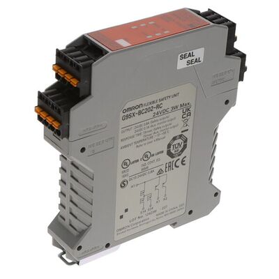 Mô-đun bộ điều khiển an toàn Omron G9SX-BC202-RT 24VDC DIN Rail Mount