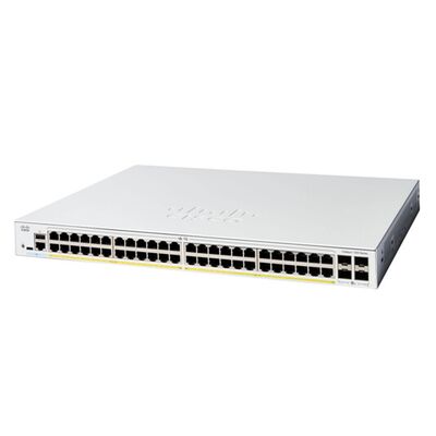 C1300-48P-4X, Bộ chuyển mạch Cisco Catalyst 1300, 48x PoE+/370W, 4x 10G SFP+, Có thể gắn trên giá