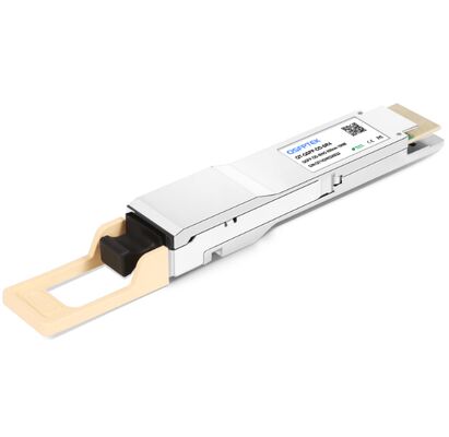 CQP-85400G-SR4 Bộ thu phát quang QSFP-DD 400Gbps với mảng VCSEL 850nm và thiết kế có thể thay nóng cho trung tâm dữ liệu