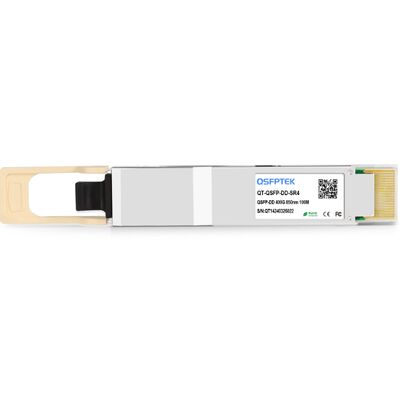 CQP-85400G-SR4 Bộ thu phát quang QSFP-DD 400Gbps với mảng VCSEL 850nm và thiết kế có thể thay nóng cho trung tâm dữ liệu