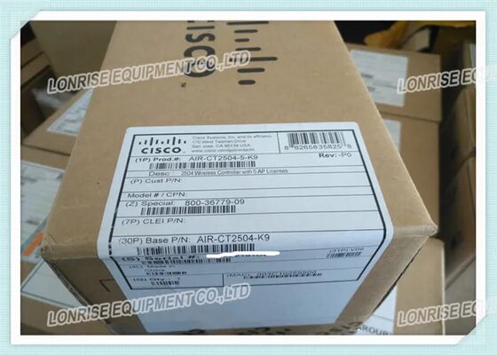 AIR-CT2504-50-K9, Bộ điều khiển không dây Cisco 2500, 50 giấy phép AP/cổng 4xGE/quản lý RF