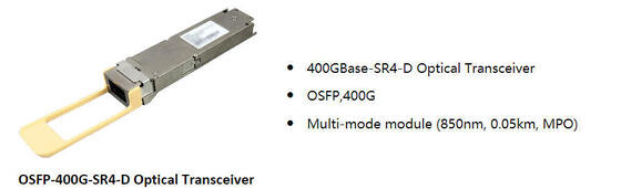 Huawei QSFP-DD-400G-SR4 QSFP-DD 400GBase-SR4 Bộ thu phát quang, MMF, 850nm, 0.05km, MPO, APC