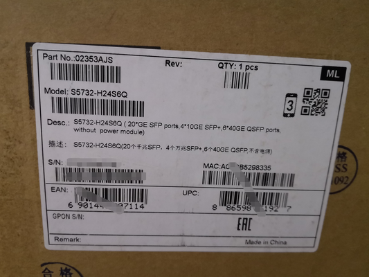 Công tắc đám mây Huawei S5732-H24S6Q | Bộ chuyển mạch tổng hợp toàn quang 24 cổng với 6×40GE QSFP+ Đường lên