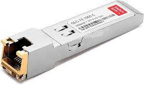 GLC - TE 1000BASE - T SFP Transceiver Module hỗ trợ độ dài liên kết lên đến 100m qua kết nối đồng thông qua đầu nối RJ-45