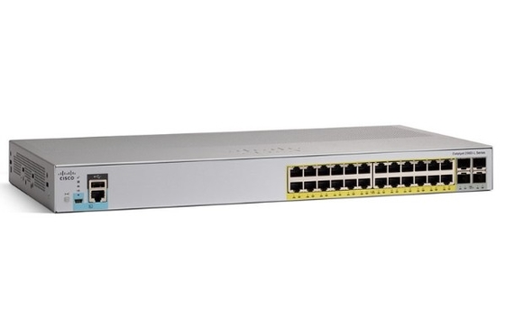 WS-C2960L-24PQ-LL Cisco Catalyst 2960L Switch 24 cổng GigE PoE+ 4x10G SFP+ Lan Lite