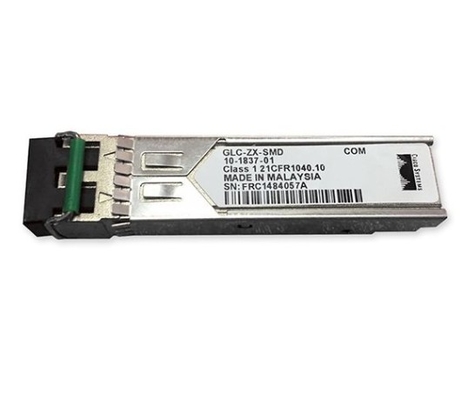 GLC-ZX-SMD tương thích 1000BASE-ZX SFP 1550nm 80km Industrial DOM Duplex LC SMF Transceiver Module