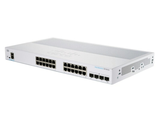 CBS350-24P-4X Cisco Business 350 Switch 24 10/100/1000 Cổng PoE + Với ngân sách năng lượng 195W 4 10 Gigabit SFP
