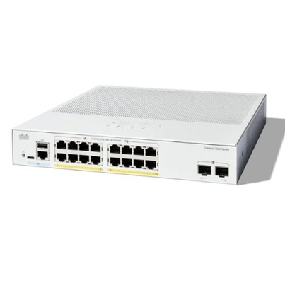 Cisco C1200-16P-2G - Cisco Switches 16x 10/100/1000 PoE + cổng với ngân sách năng lượng 120W, 2x Gigabit SFP, gắn rack