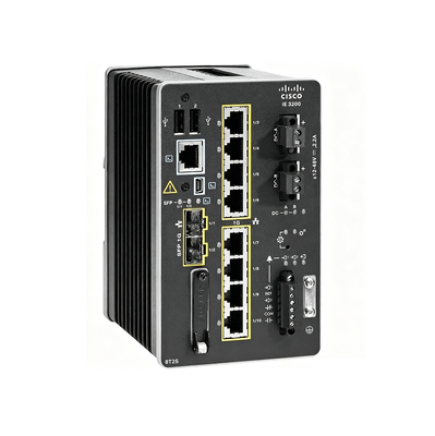 Bộ chuyển mạch Ethernet công nghiệp Cisco IE-3400-8T2S-E Bộ chuyển mạch được quản lý Gigabit 8 cổng với 2 liên kết lên SFP
