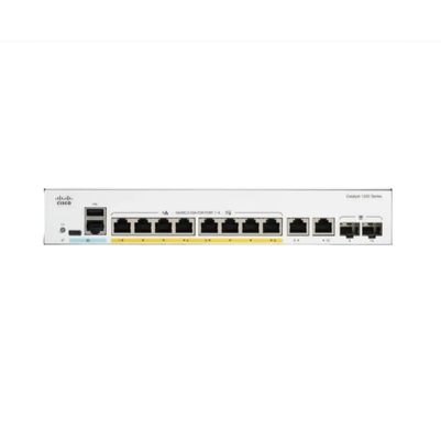 Bộ chuyển mạch Ethernet Gigabit 8 cổng Cisco C1200-8T-E-2G Catalyst 1200 Series với 2 đường lên SFP