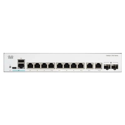 Cisco C1300-8FP-2G Catalyst 1300 Bộ chuyển mạch PoE + Gigabit 8 cổng với 2 đường lên kết hợp GE